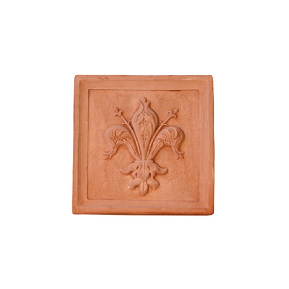Terracotta Lily Tile